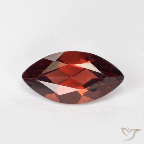 Granato Piropo Rosso scuro naturale da 1.36 ct, Taglio marquise, VVS-VS
