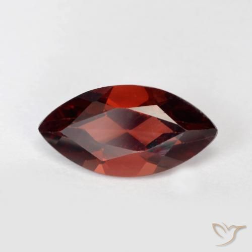 Granato Piropo Rosso scuro naturale da 1.36 ct, Taglio marquise, VVS-VS