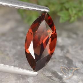 Granato Piropo Rosso scuro naturale da 1.36 ct, Taglio marquise, VVS-VS