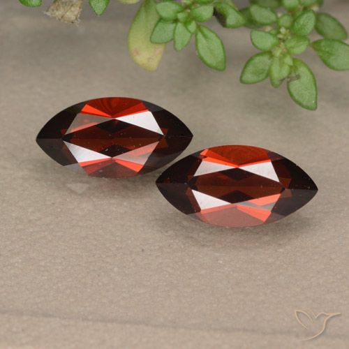 2.89ctw Naturale Rosso medio Granato Piropo, Taglio marquise, VVS-VS