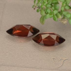 Gemme di Granato Piropo Rosso scuro naturale da 2.52 ct, Taglio marquise, VVS-VS