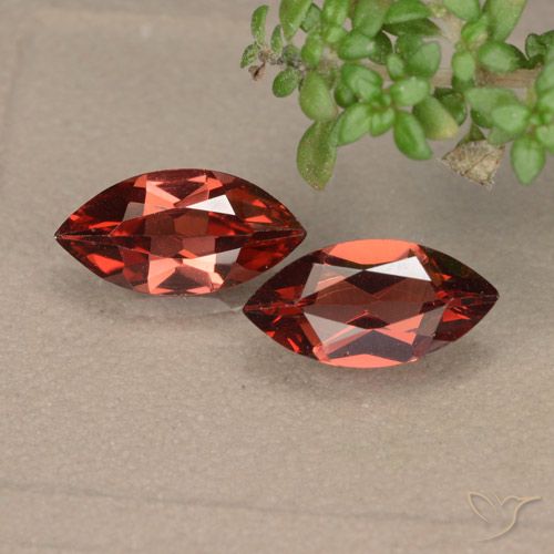 2.05ctw Naturale Rosso scarlatto Granato Piropo, Taglio marquise, VVS-VS