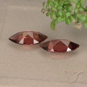 Gemme di Granato Piropo Rosso scarlatto naturale da 2.05 ct, Taglio marquise, VVS-VS