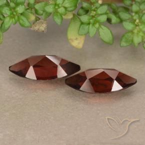 Gemme di Granato Piropo Rosso Merlot naturale da 2.03 ct, Taglio marquise, VVS-VS
