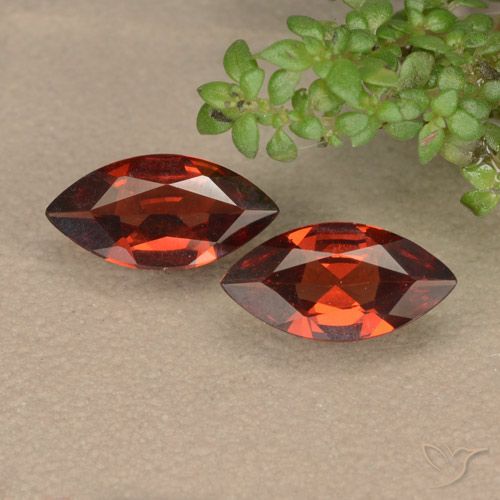 1.73ctw Naturale Rosso medio Granato Piropo, Taglio marquise, VVS-VS