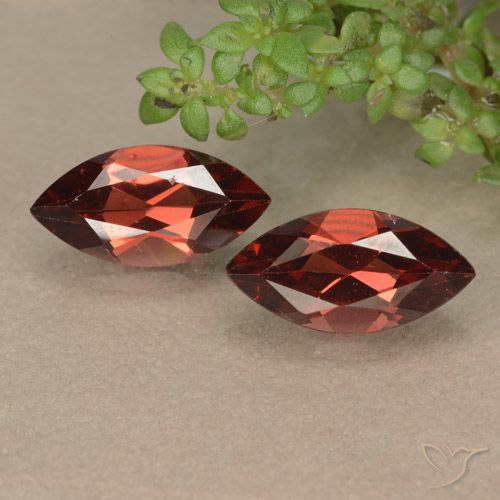 2.46ctw Naturale Rosso bacca intenso Granato Piropo, Taglio marquise, VVS-VS