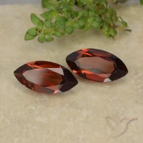 Gemme di Granato Piropo Sangria rossa naturale da 2.05 ct, Taglio marquise, VVS-VS