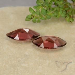 Gemme di Granato Piropo Rosso bacca intenso naturale da 2.39 ct, Taglio marquise, VVS-VS