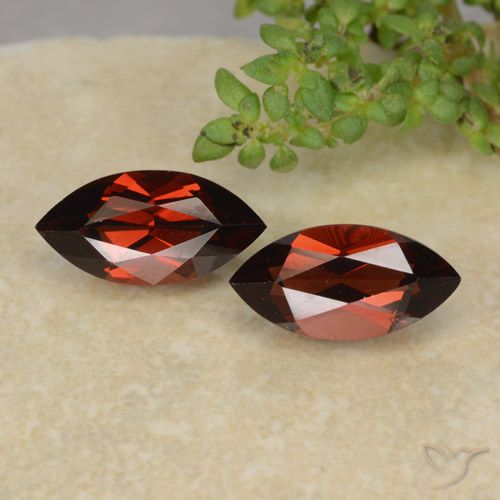 2.86ctw Naturale Rosso medio Granato Piropo, Taglio marquise, VVS-VS