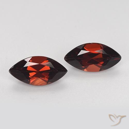 2.42ctw Naturale Rosso scuro Granato Piropo, Taglio marquise, VVS-VS