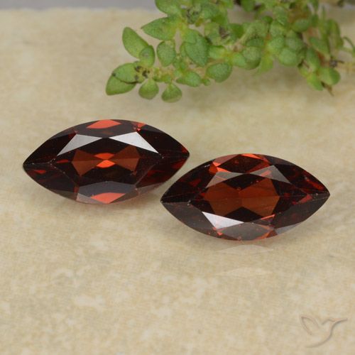 2.45ctw Naturale Rosso scuro Granato Piropo, Taglio marquise, VVS-VS