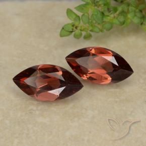 Gemme di Granato Piropo Rosso brillante naturale da 2.38 ct, Taglio marquise, VVS-VS