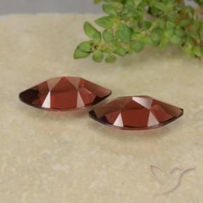 Gemme di Granato Piropo Rosso medio naturale da 2.50 ct, Taglio marquise, VVS-VS