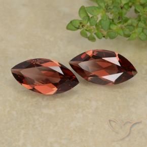 Gemme di Granato Piropo Rosso scuro naturale da 2.30 ct, Taglio marquise, VVS-VS