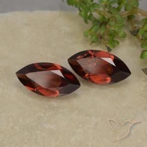 Gemme di Granato Piropo Rosso scuro naturale da 2.37 ct, Taglio marquise, VS