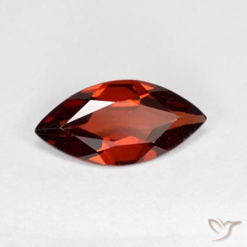 Granato Piropo Rosso Merlot naturale da 1.07 ct, Taglio marquise, VVS-VS
