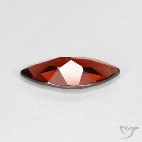 Granato Piropo Rosso Merlot naturale da 1.07 ct, Taglio marquise, VVS-VS
