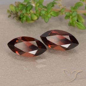 Gemme di Granato Piropo Rosso medio naturale da 2.69 ct, Taglio marquise, VVS