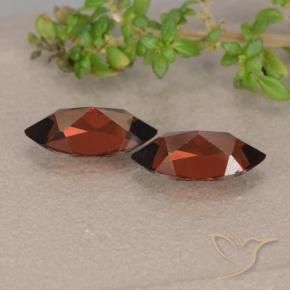 Gemme di Granato Piropo Rosso medio naturale da 2.69 ct, Taglio marquise, VVS