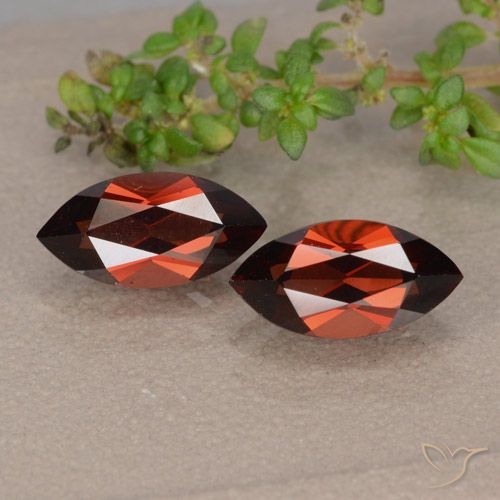 2.92ctw Naturale Rosso scuro Granato Piropo, Taglio marquise, VVS-VS