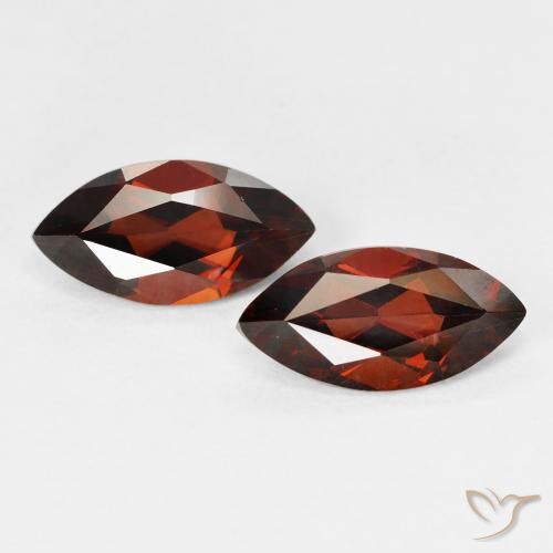 2.80ctw Naturale Rosso scuro Granato Piropo, Taglio marquise, VVS-VS