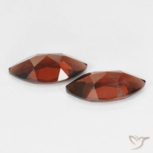Gemme di Granato Piropo Rosso scuro naturale da 2.80 ct, Taglio marquise, VVS-VS