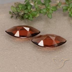 Gemme di Granato Piropo Rosso scuro naturale da 1.71 ct, Taglio marquise, VVS-VS