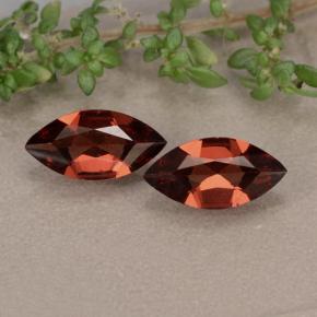 Granato piropo naturale rosso da 1,82 ct, marchesa, VVS-VS
