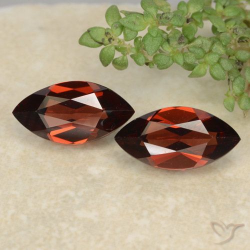 2.49ctw Naturale Rosso scuro Granato Piropo, Taglio marquise, VVS-VS