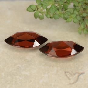 Gemme di Granato Piropo Rosso scuro naturale da 2.49 ct, Taglio marquise, VVS-VS