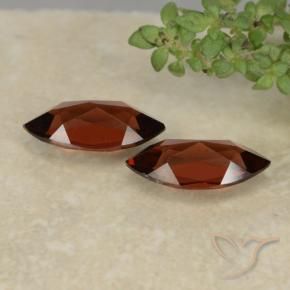 Gemme di Granato Piropo Rosso intenso naturale da 2.16 ct, Taglio marquise, VVS-VS