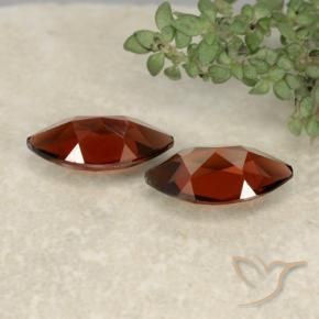 Gemme di Granato Piropo Rosso caramella naturale da 2.68 ct, Taglio marquise, VVS-VS