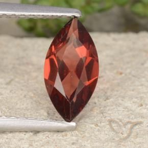 Granato Piropo Rosso scuro naturale da 1.16 ct, Taglio marquise, VVS-VS