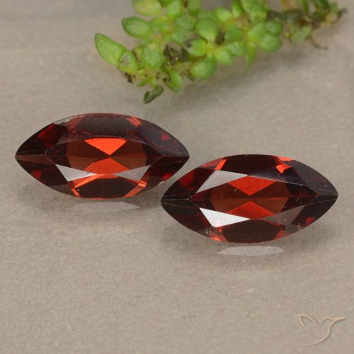 2.12ctw Naturale Rosso scuro Granato Piropo, Taglio marquise, VVS-VS