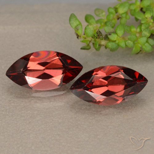 2.56ctw Naturale Rosso scuro Granato Piropo, Taglio marquise, VVS-VS