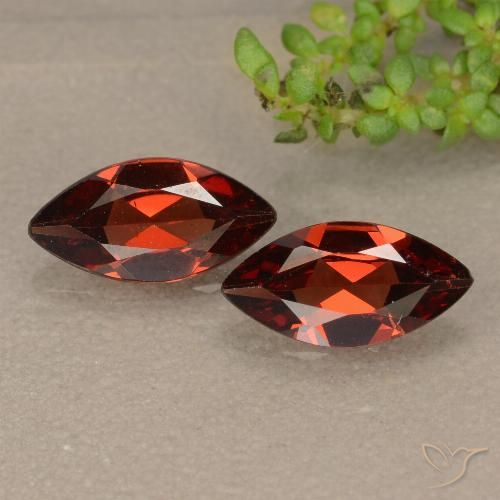 2.01ctw Naturale Rosso scarlatto Granato Piropo, Taglio marquise, VVS-VS