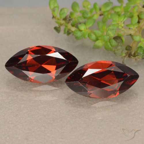 2.60ctw Naturale Rosso scuro Granato Piropo, Taglio marquise, VVS-VS