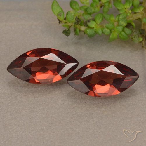 1.77ctw Naturale Rosso scarlatto Granato Piropo, Taglio marquise, VVS-VS