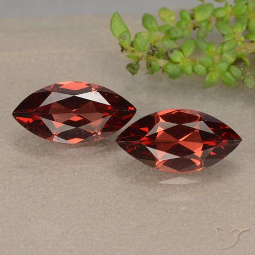 2.42ctw Naturale Rosso scarlatto Granato Piropo, Taglio marquise, VVS-VS