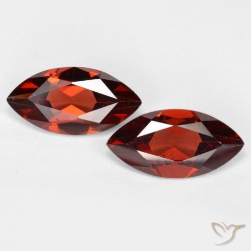 2.34ctw Naturale Rosso Merlot Granato Piropo, Taglio marquise, VVS-VS