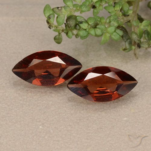 1.67ctw Naturale Rosso scarlatto Granato Piropo, Taglio marquise, VVS-VS