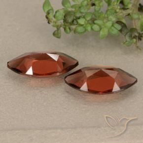 Gemme di Granato Piropo Rosso medio naturale da 2.39 ct, Taglio marquise, VVS-VS