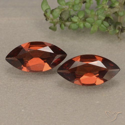 1.82ctw Naturale Rosso medio Granato Piropo, Taglio marquise, VVS-VS