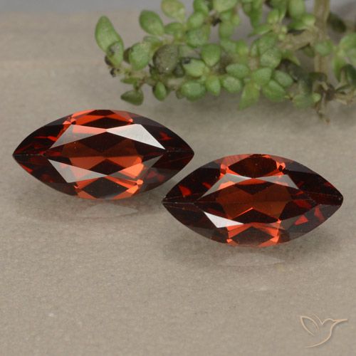 2.49ctw Naturale Rosso scuro Granato Piropo, Taglio marquise, VVS-VS