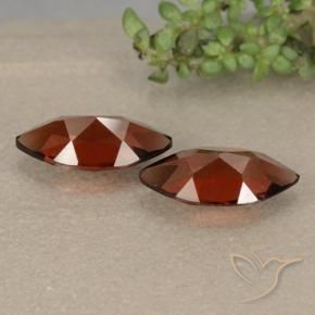 Gemme di Granato Piropo Rosso scuro naturale da 2.37 ct, Taglio marquise, VVS-VS