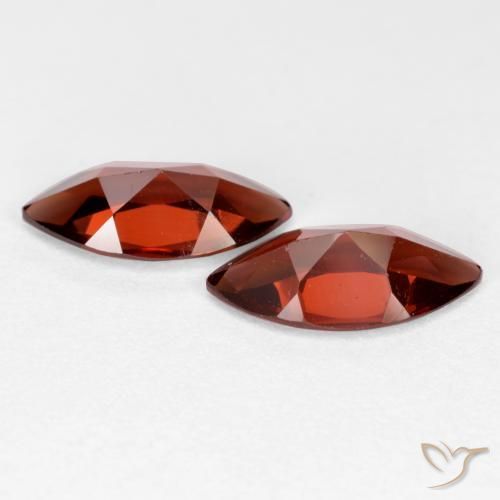 Gemme di Granato Piropo Rosso scuro naturale da 2.25 ct, Taglio marquise, VVS-VS