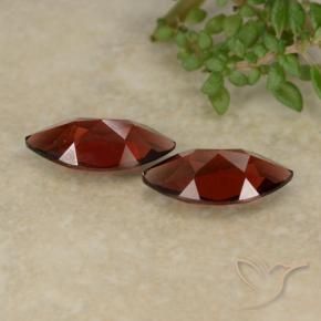 Gemme di Granato Piropo Rosso scuro naturale da 2.38 ct, Taglio marquise, VVS-VS