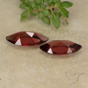 Gemme di Granato Piropo Rosso scarlatto naturale da 2.17 ct, Taglio marquise, VVS-VS
