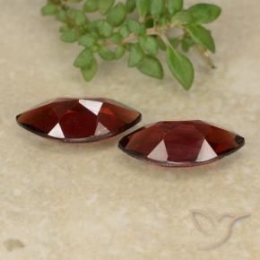 Gemme di Granato Piropo Rosso Sangue Profondo naturale da 2.37 ct, Taglio marquise, VVS-VS