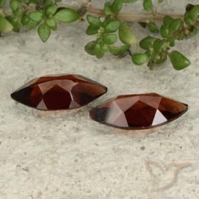 Gemme di Granato Piropo Rosso medio naturale da 2.26 ct, Taglio marquise, VVS-VS